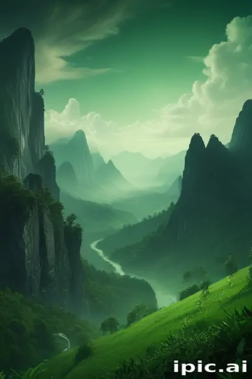 green fade background