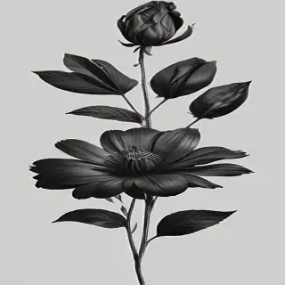 black flower png