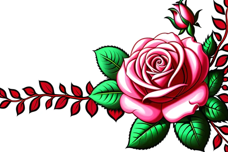 rose border png