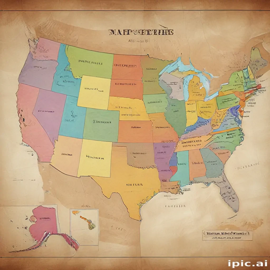 map of the us states