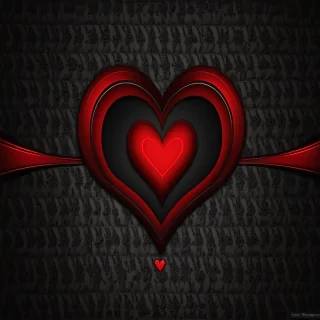 heart black wallpaper