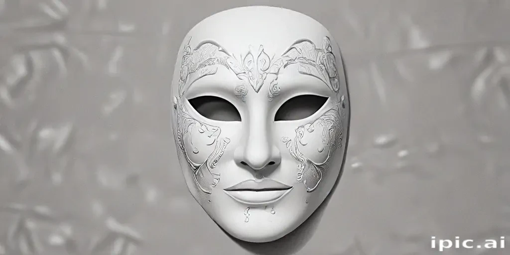 drawing of a mask