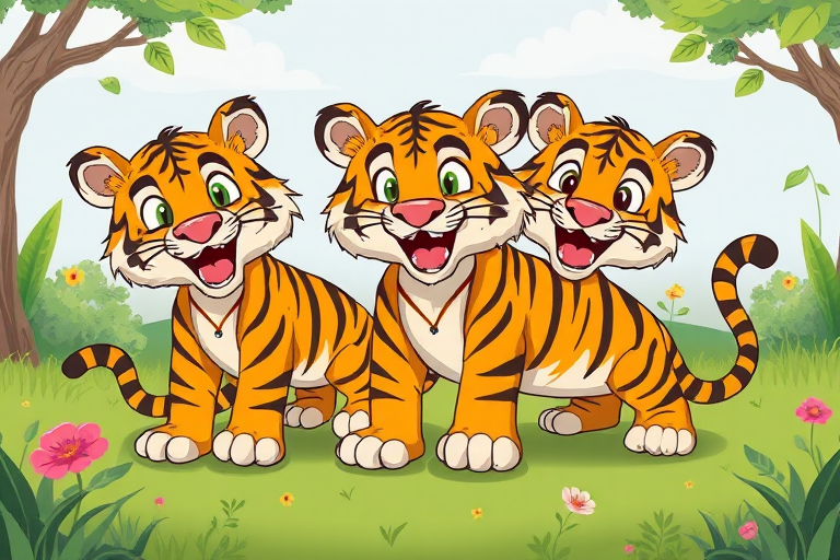 cartoon tigers