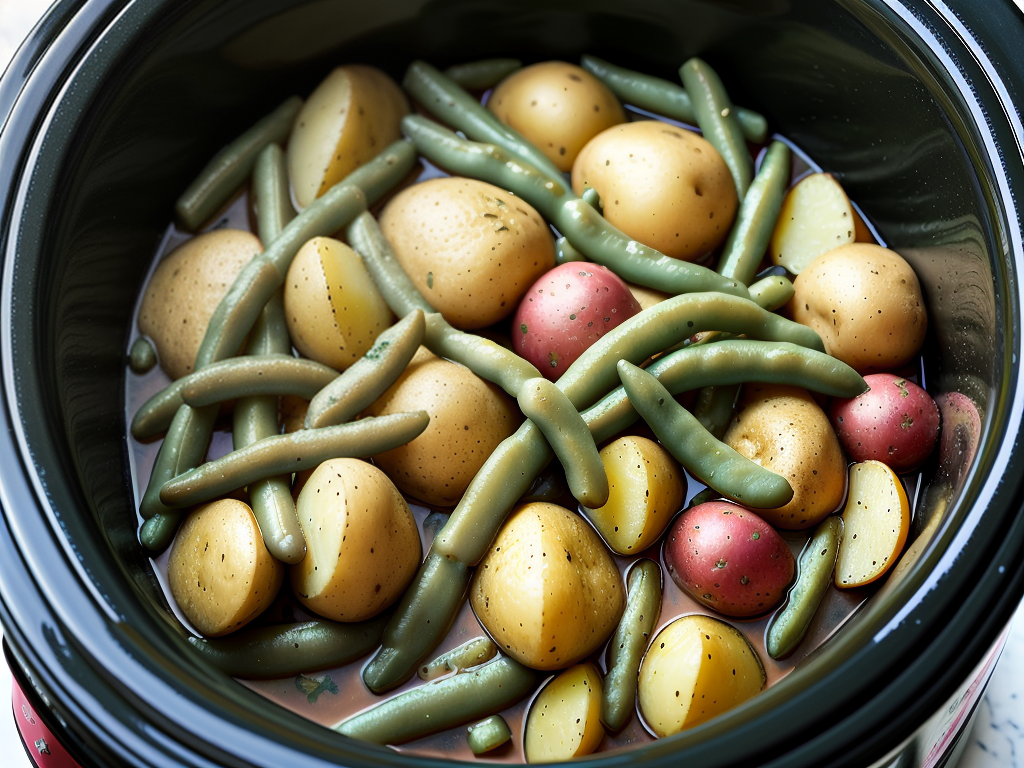 crockpot chicken green beans and potatoes