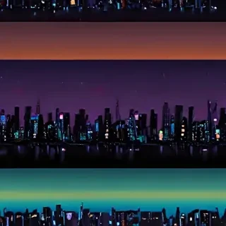 city lights background