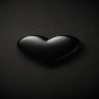 black wallpaper heart