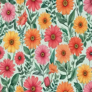 flower drawings color