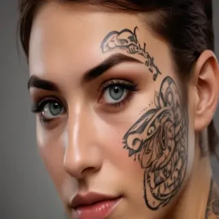 face tattoo png