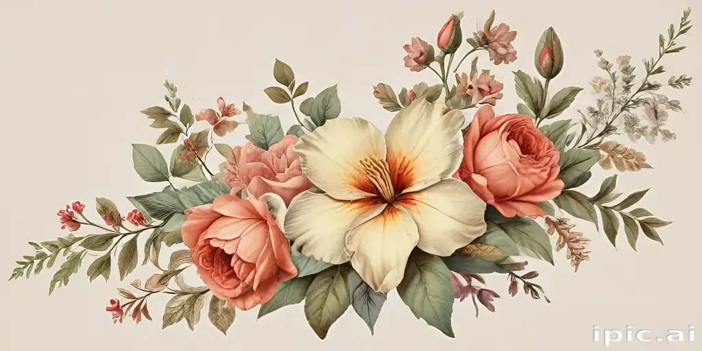 vintage flower png