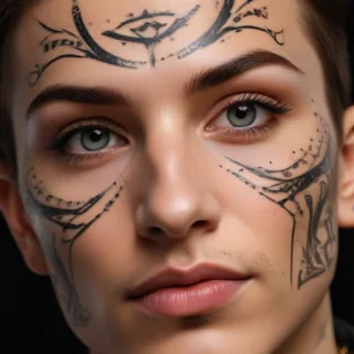 face tattoo png