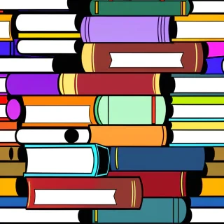 books stacked clipart