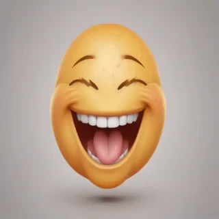 laugh emoji transparent background
