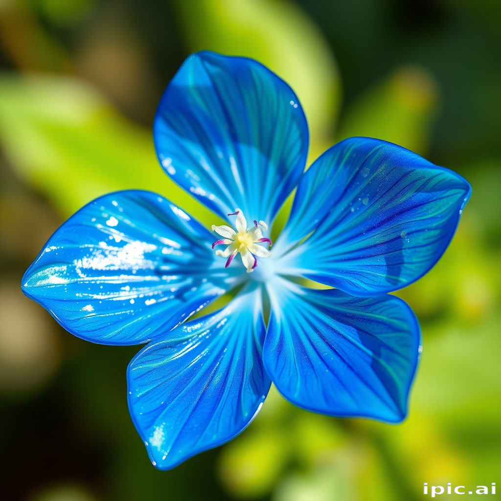 blue flower transparent