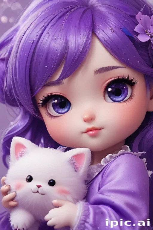 kawaii cute purple wallpaper