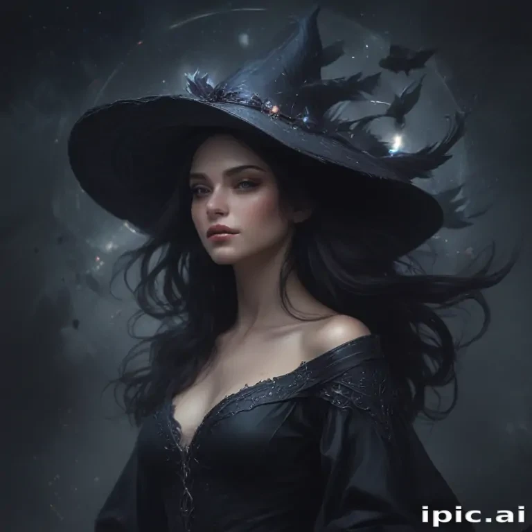 beautiful dark witch fantasy art