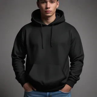 black hoodie mockup png