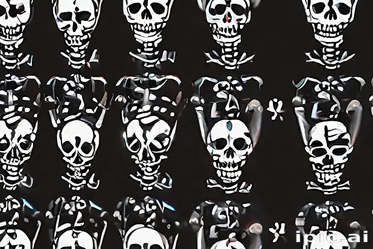 skeleton background