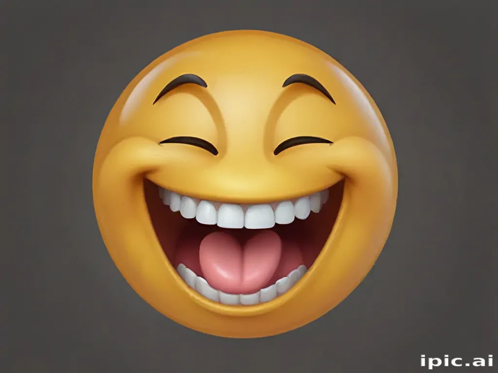 transparent laughing emoji