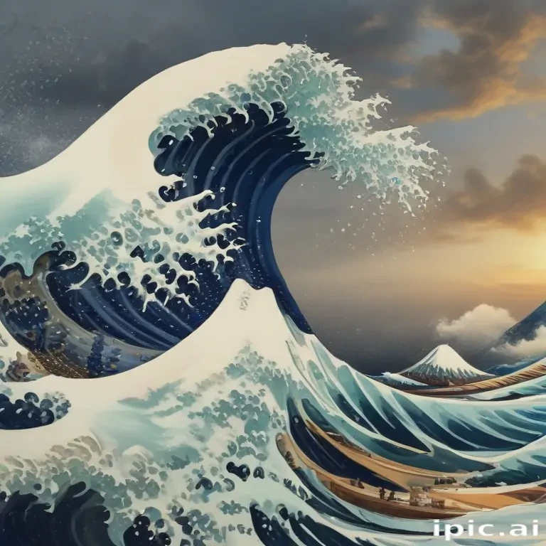 great wave wallpaper
