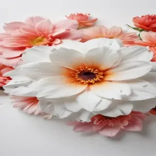 flower white background