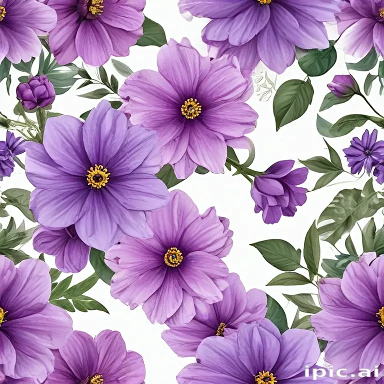 purple flowers png