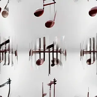 transparent music note