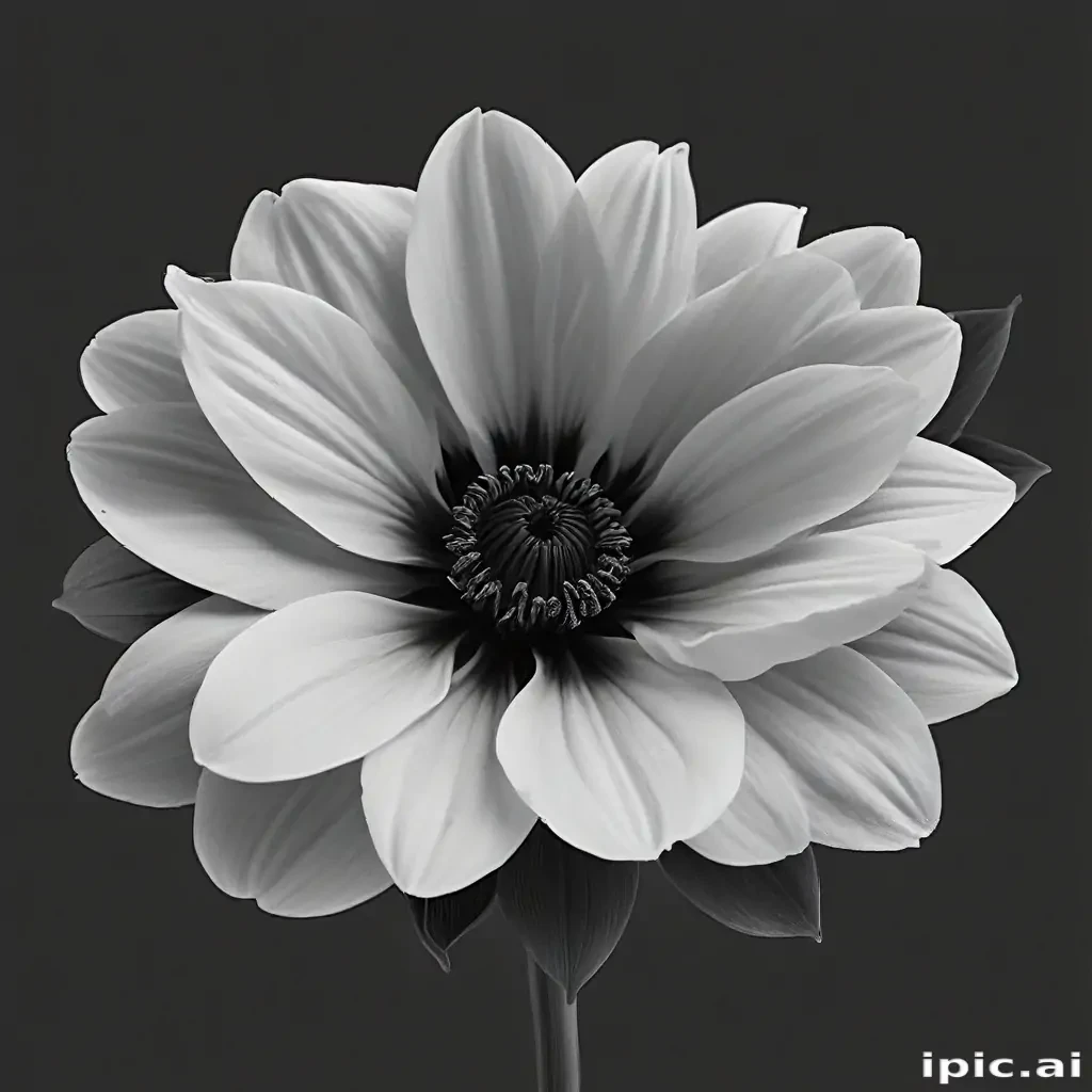 flower png black and white