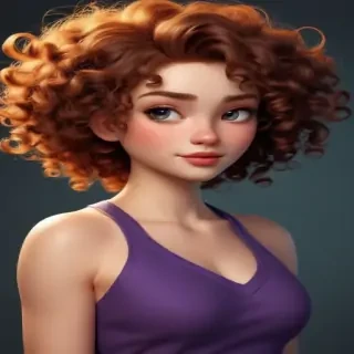 cartoon characters with curly hair