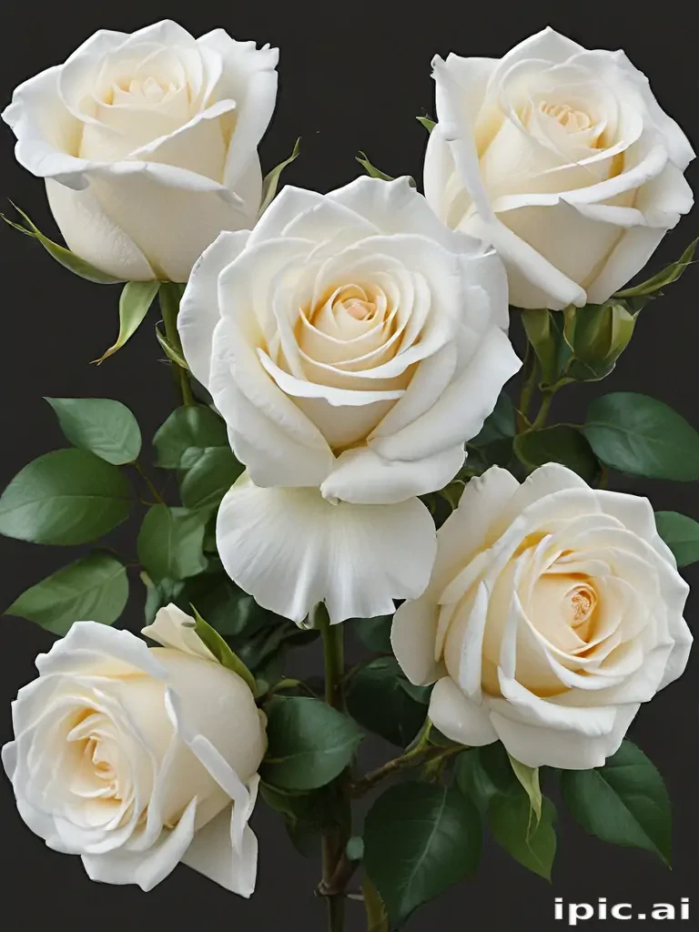 white roses png