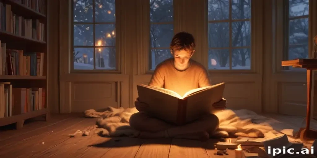 cartoon of reading