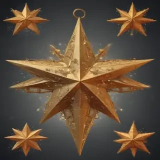 christmas stars clipart