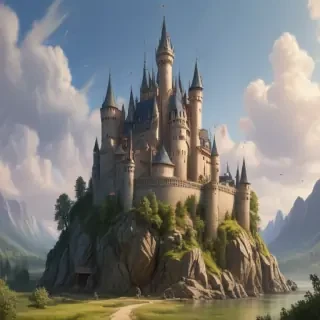 cartoon of castle