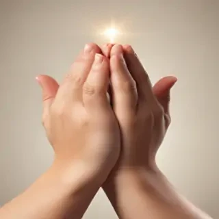 prayer hands transparent background