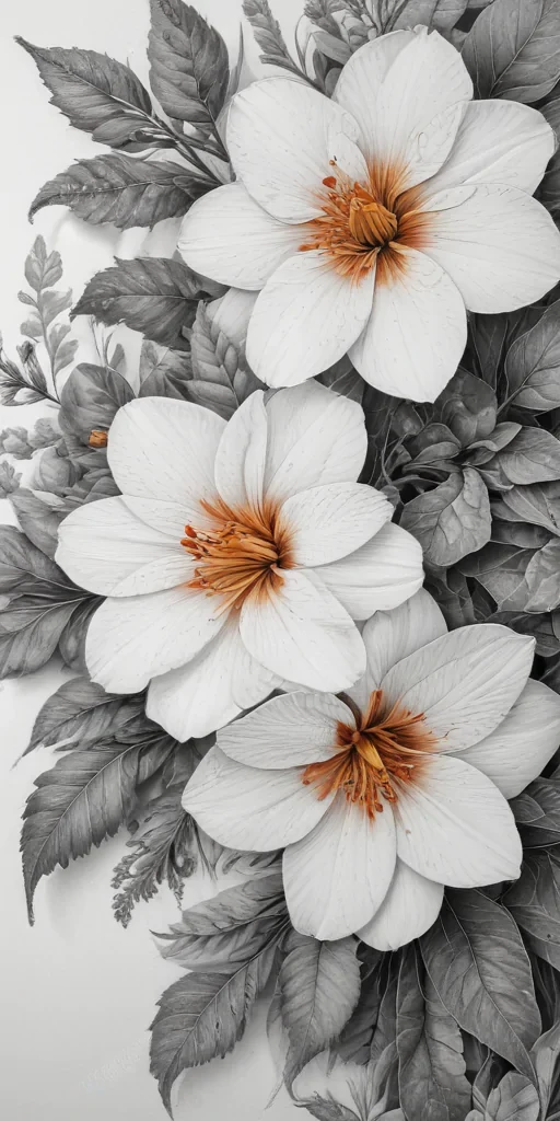 flower drawing for coloring