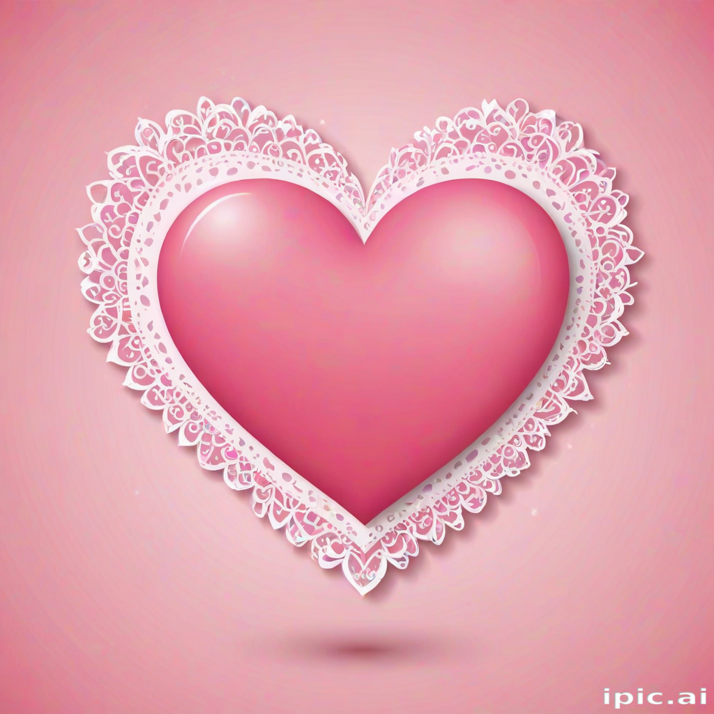 pink heart clipart