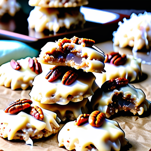no bake coconut pecan praline cookies