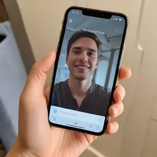 person holding phone