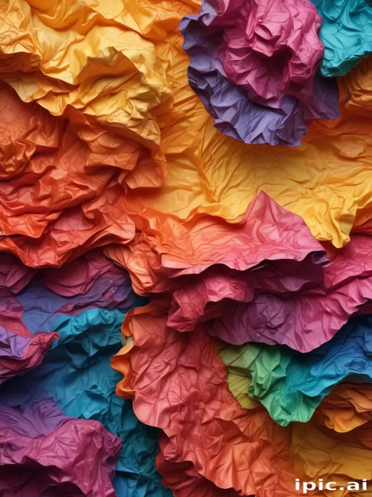 wrinkled paper overlay