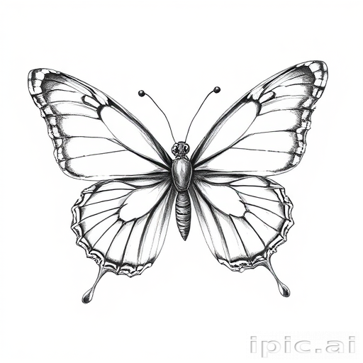 picture of a butterfly drawing