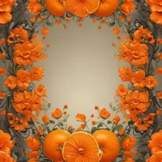 cute orange wallpaper