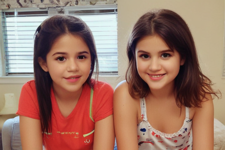 selena gomez and little sister