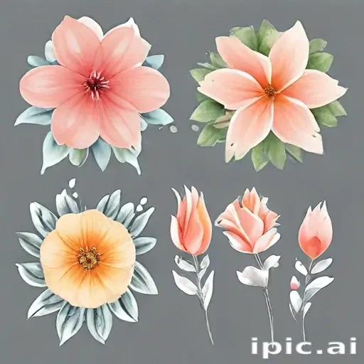 watercolor flowers clipart