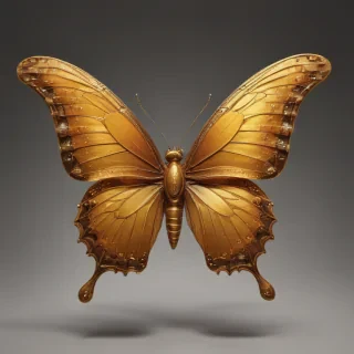 golden butterfly png