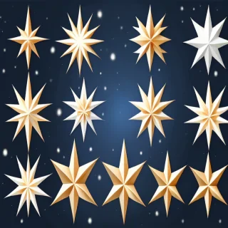christmas stars clip art