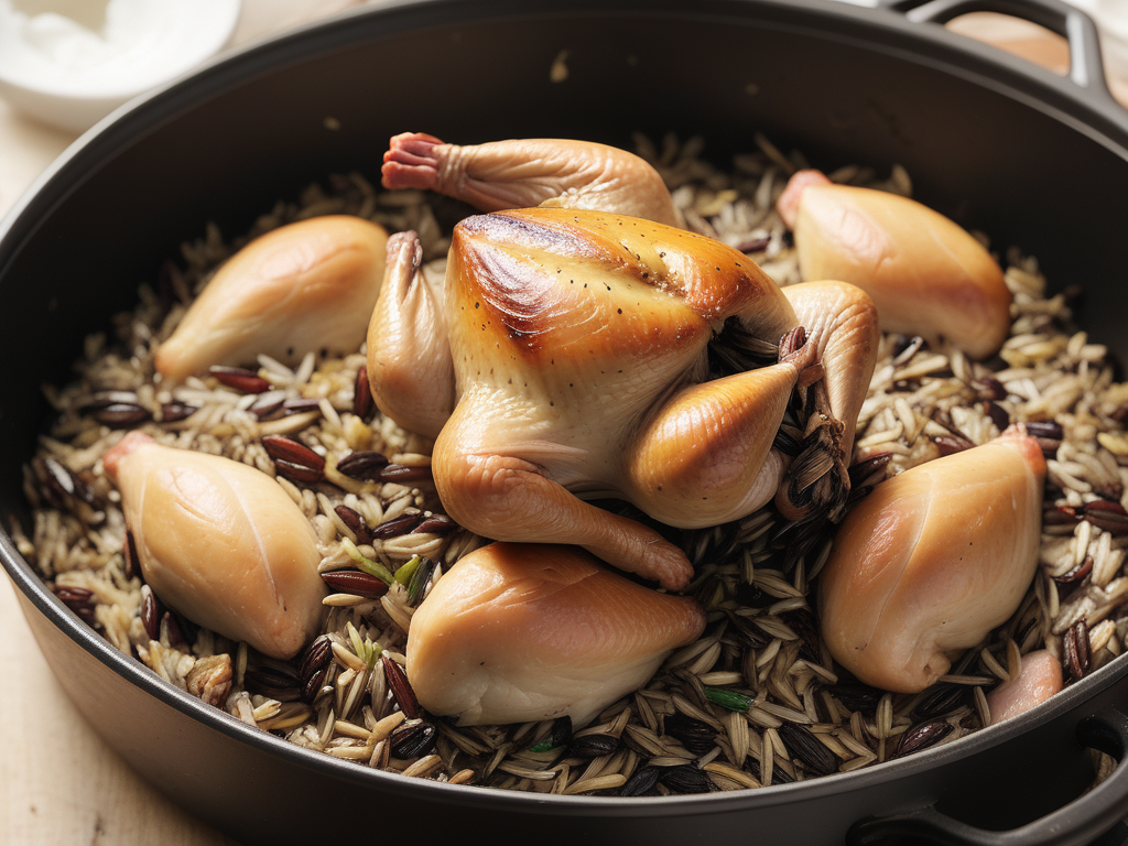 wild rice stuffing for cornish hens