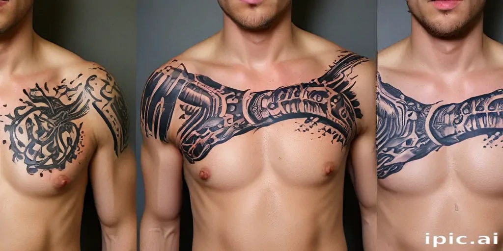 male rib tattoos