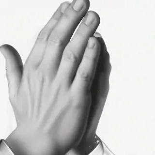 praying hands transparent