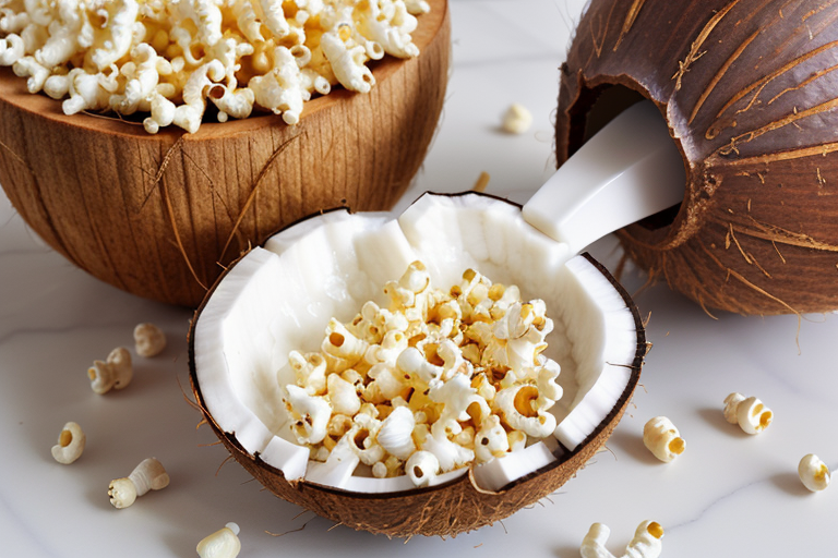 coconut oil for popping corn