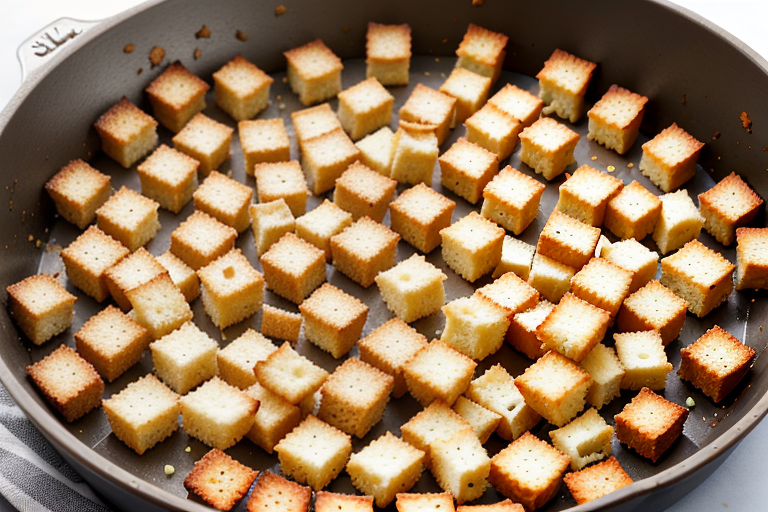 how to make croutons in a pan
