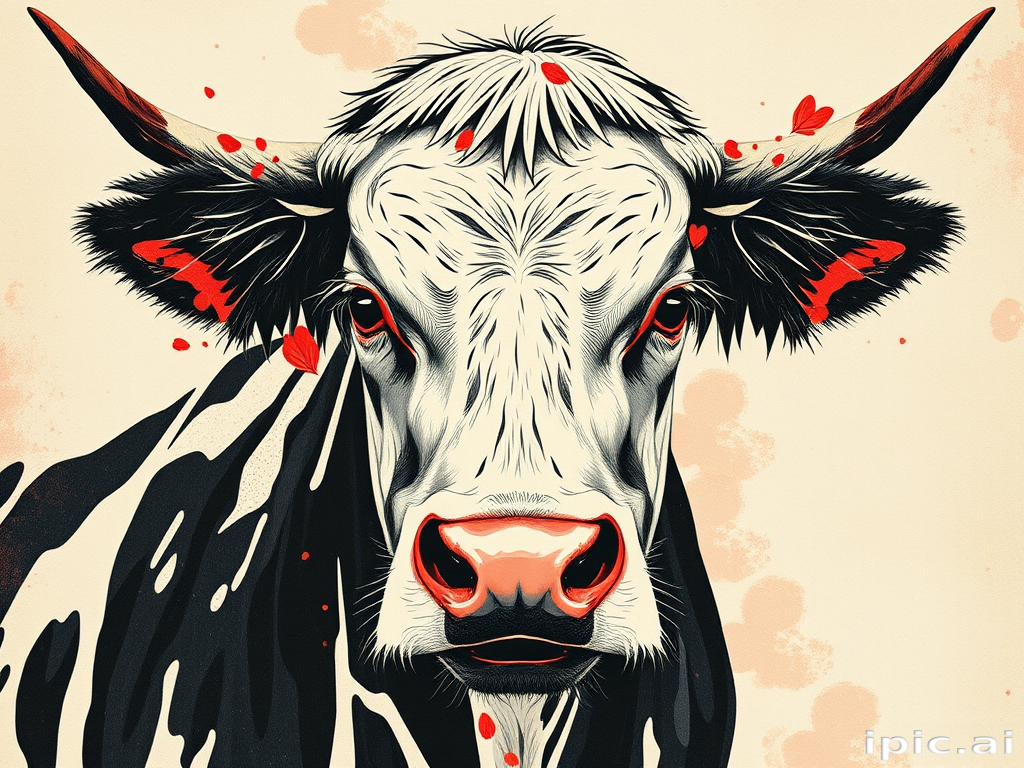 aesthetic cow print